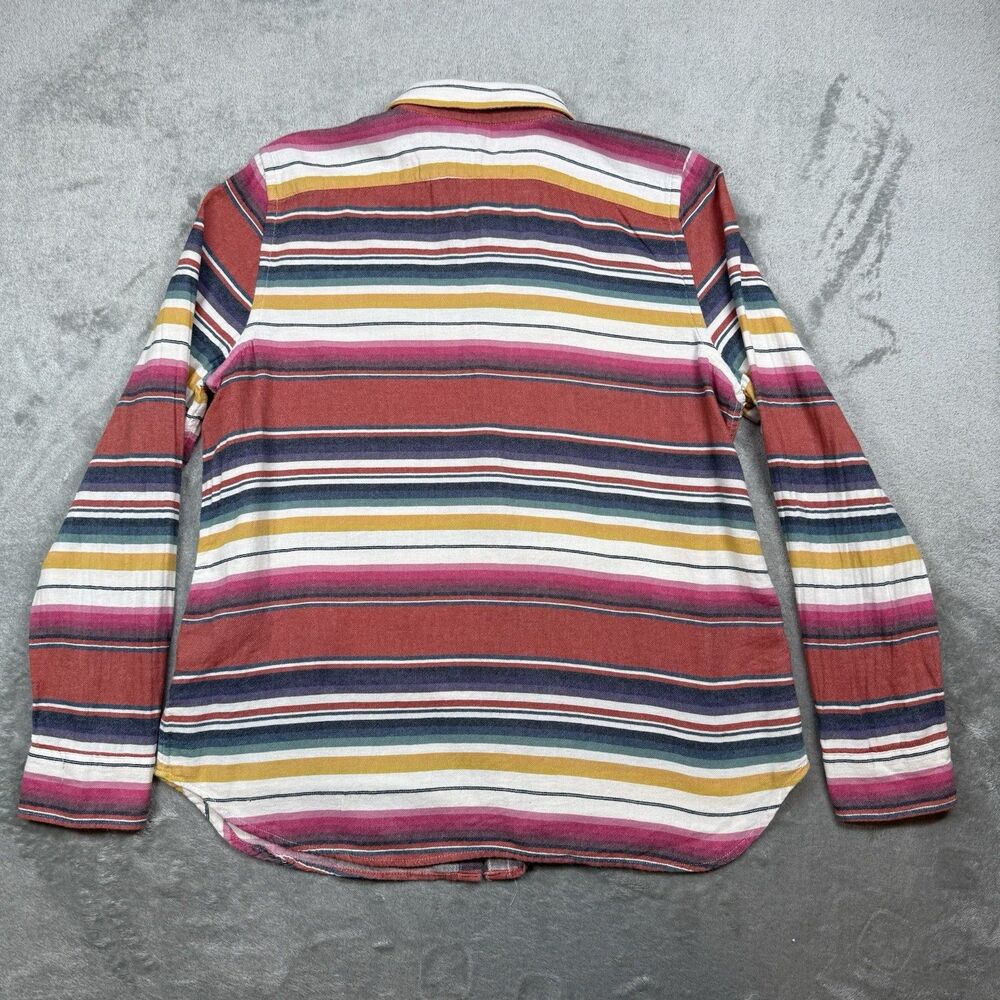 American Living Shirt Men’s XL Red Striped Cotton Button Up Aztec Long Sleeve - Picture 3 of 7